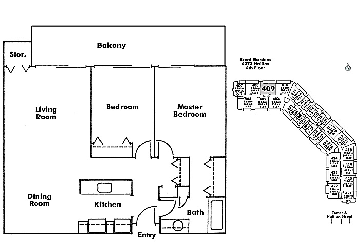 Floor plan 409