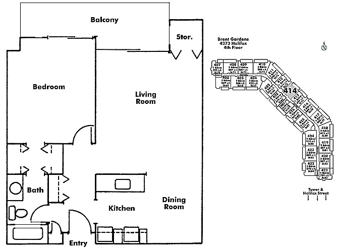 Floor plan 414