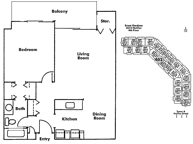 Floor plan 402