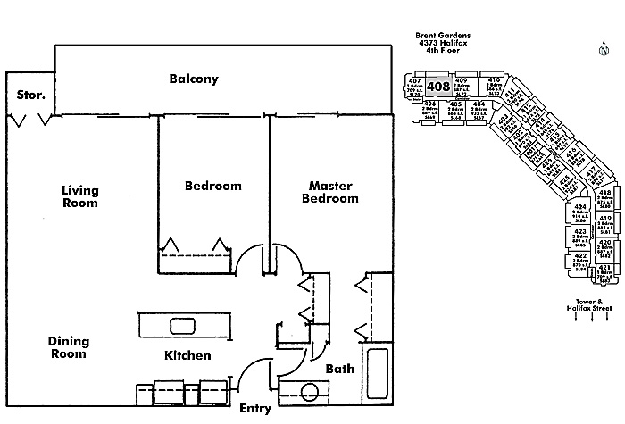 Floor plan 408