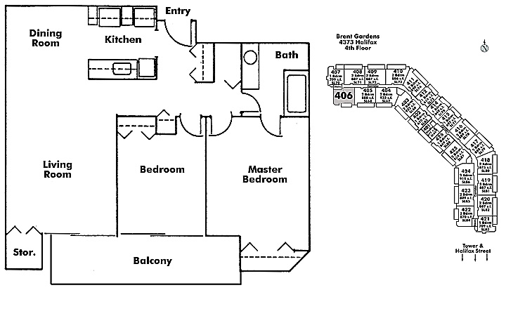 Floor plan 406