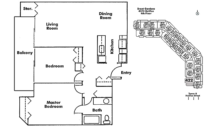 Floor plan 422