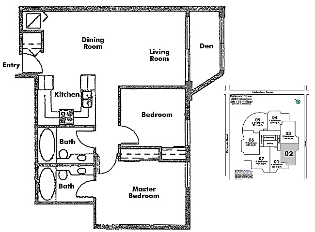 Floor plan 602