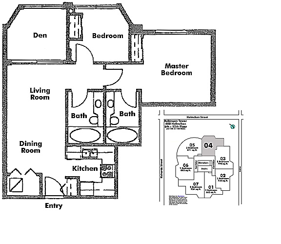 Floor plan 604