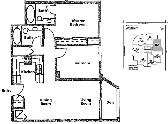 Floor plan 603