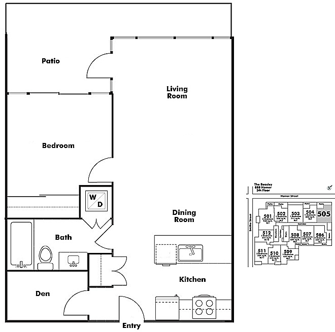 Floor plan 505