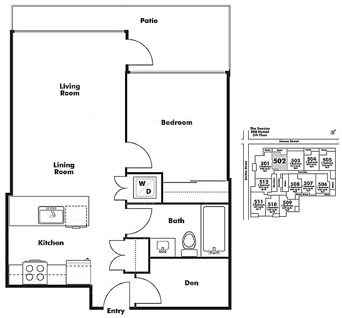 Floor plan 502
