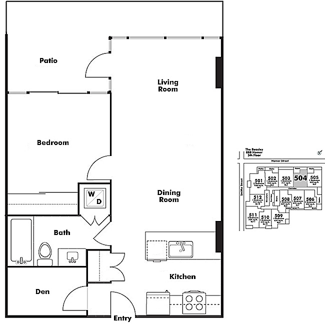 Floor plan 504