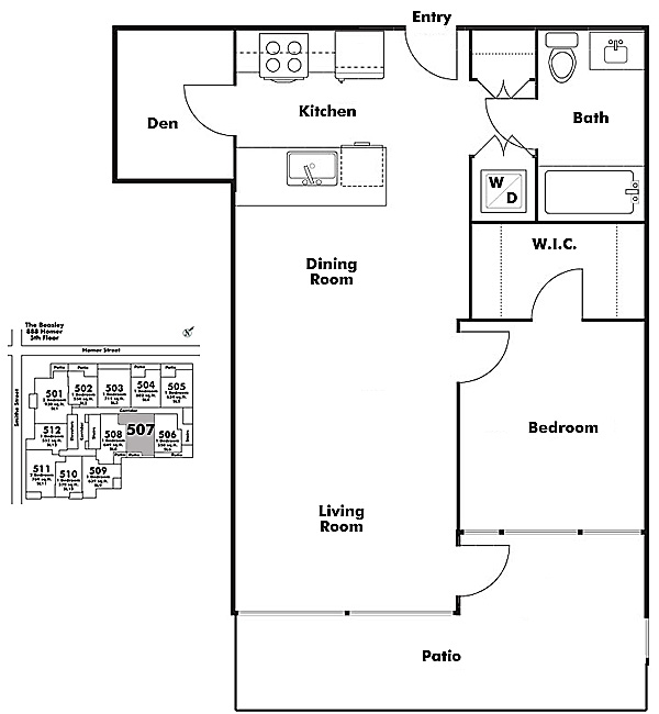 Floor plan 507