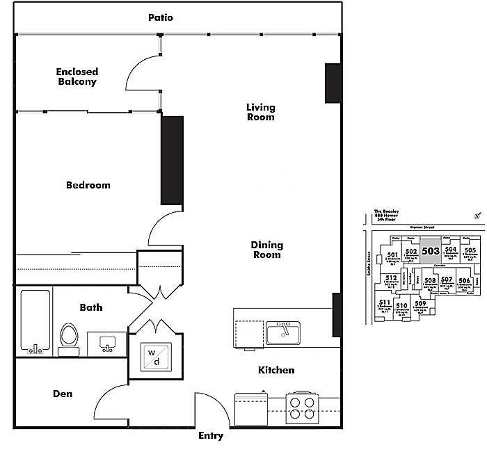 Floor plan 503