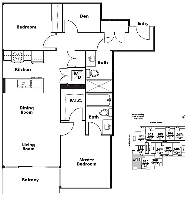 Floor plan 511