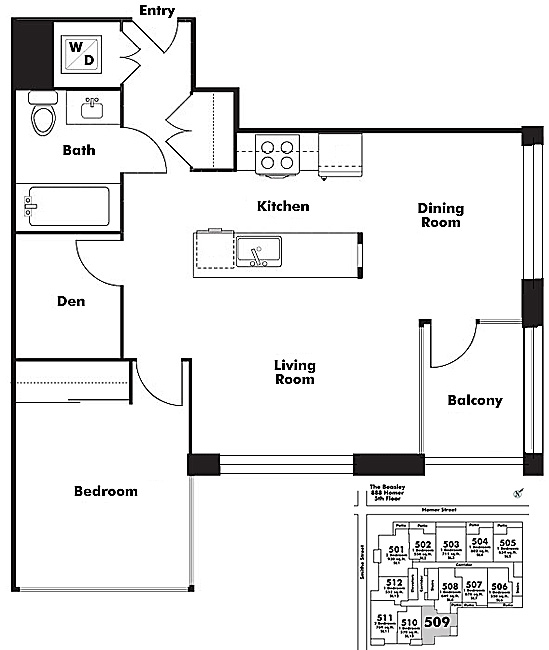 Floor plan 509