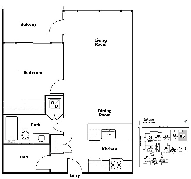 Floor plan 605