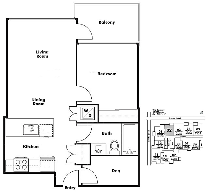 Floor plan 602