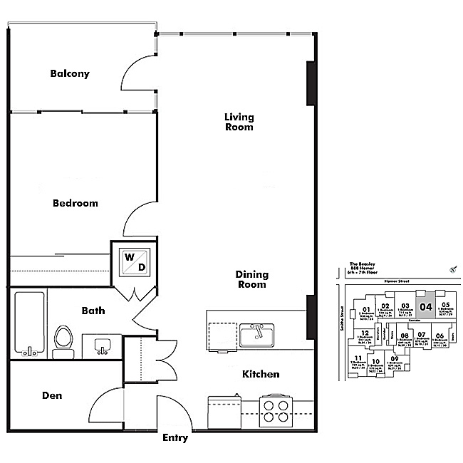 Floor plan 604