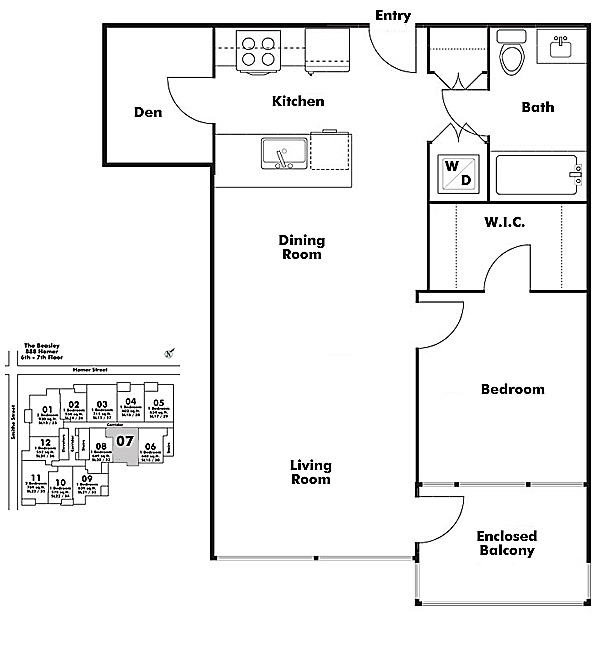 Floor plan 707