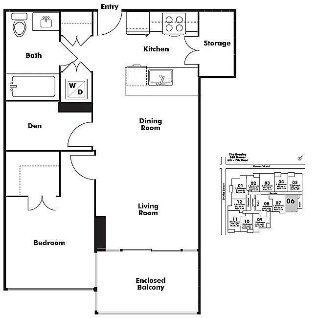 Floor plan 606
