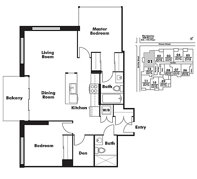Floor plan 601