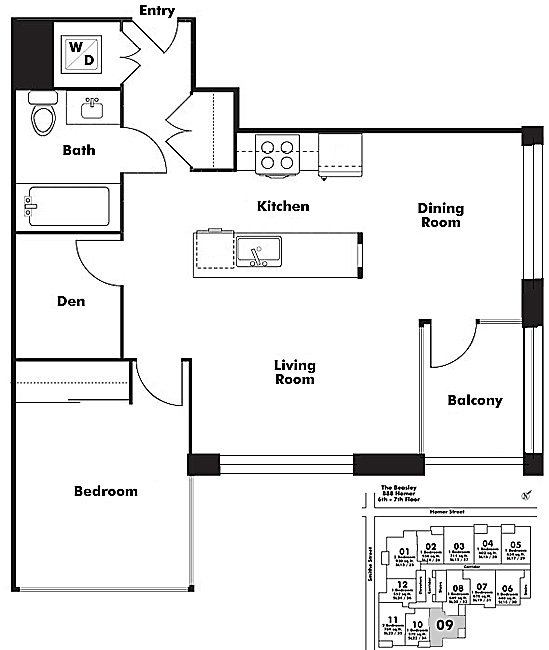 Floor plan 709