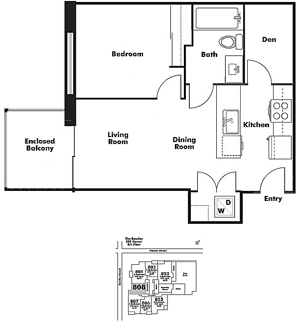 Floor plan 808