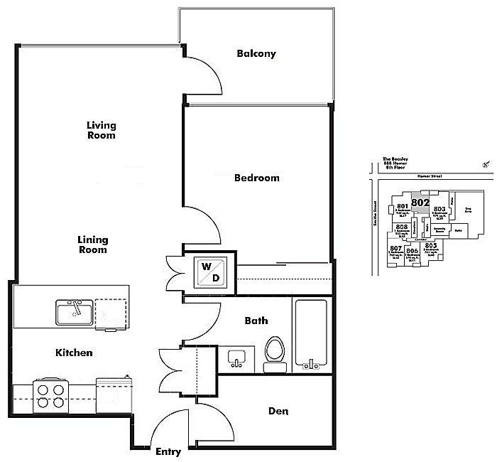 Floor plan 802
