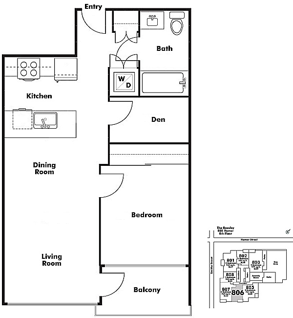 Floor plan 806