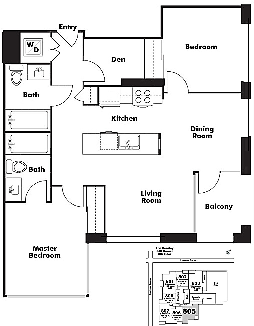 Floor plan 805