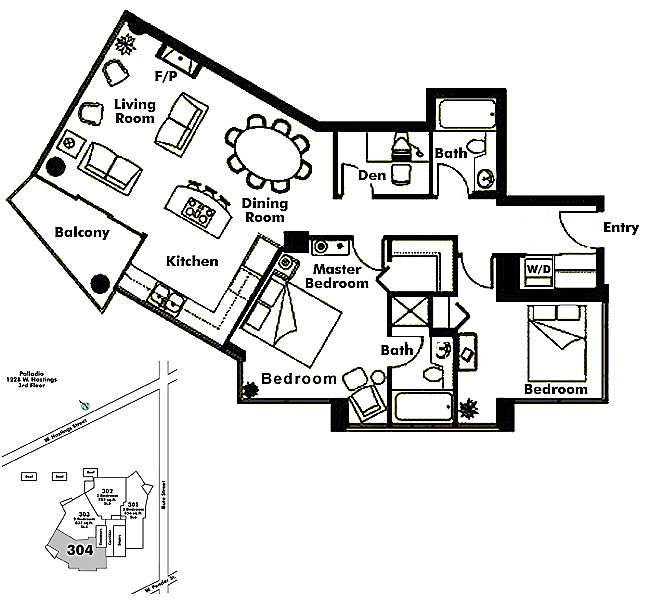 Floor plan 304