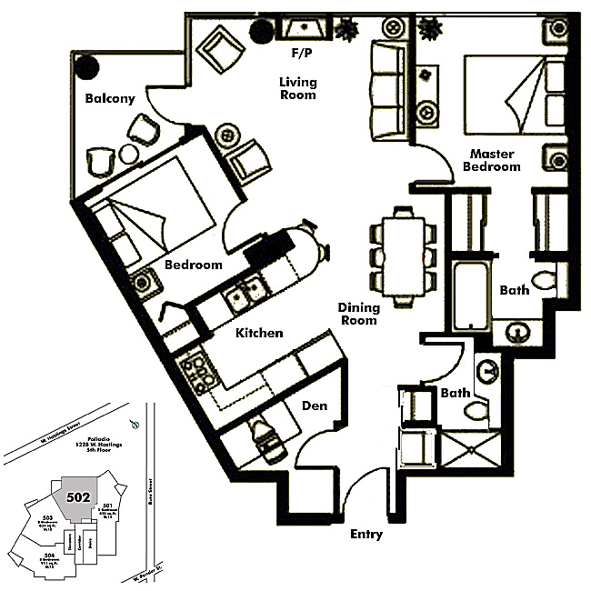 Floor plan 502