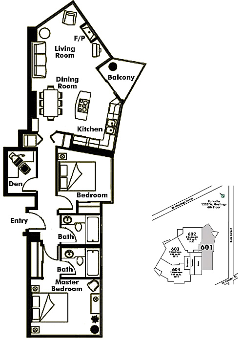 Floor plan 601