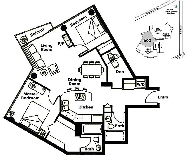 Floor plan 603