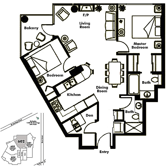 Floor plan 602