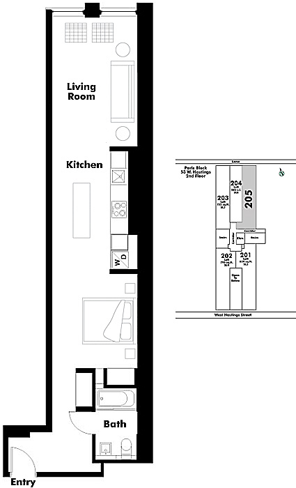 Floor plan Loft205