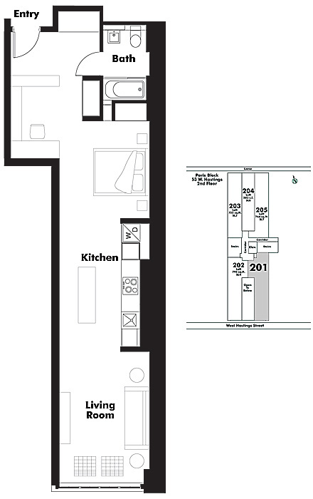 Floor plan Loft201
