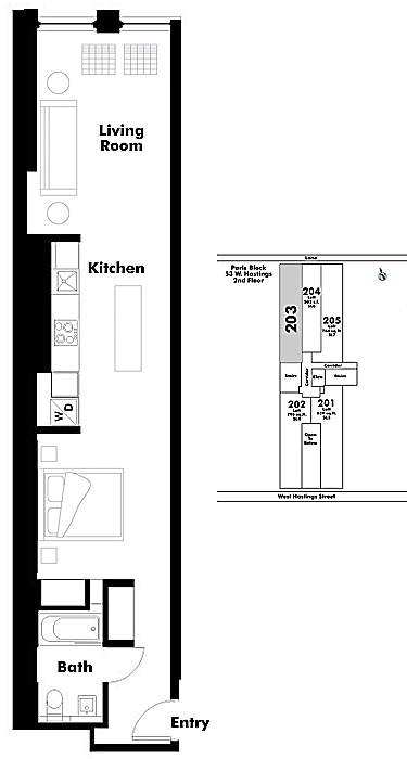 Floor plan Loft203