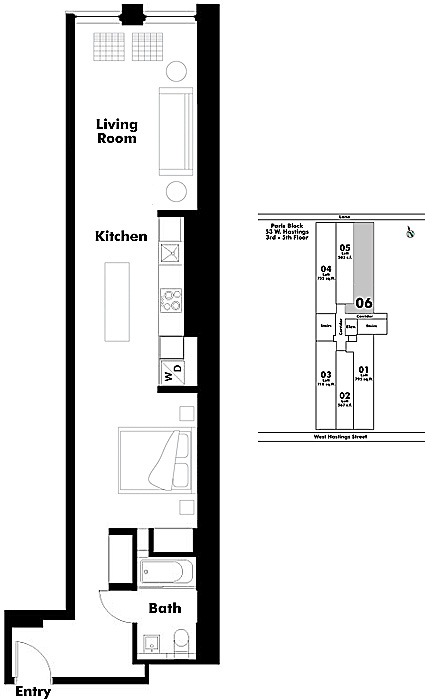 Floor plan Loft506