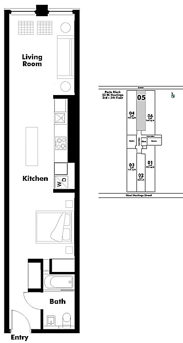 Floor plan Loft305