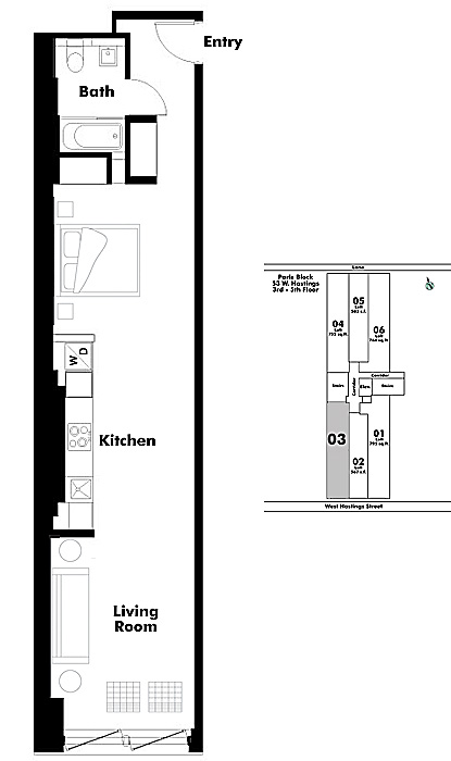 Floor plan Loft403