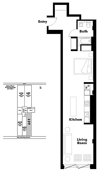 Floor plan Loft601
