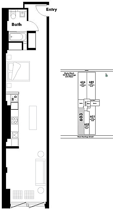 Floor plan Loft603