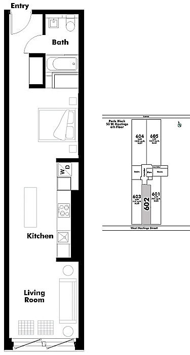 Floor plan Loft602