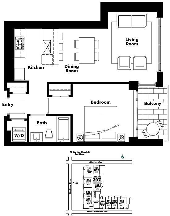 Floor plan 307
