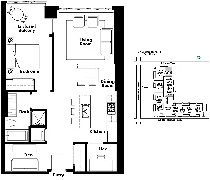 Floor plan 306