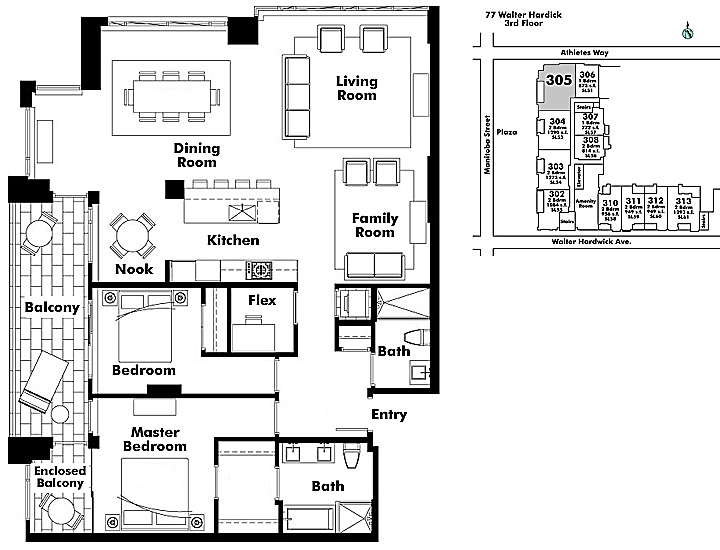 Floor plan 305