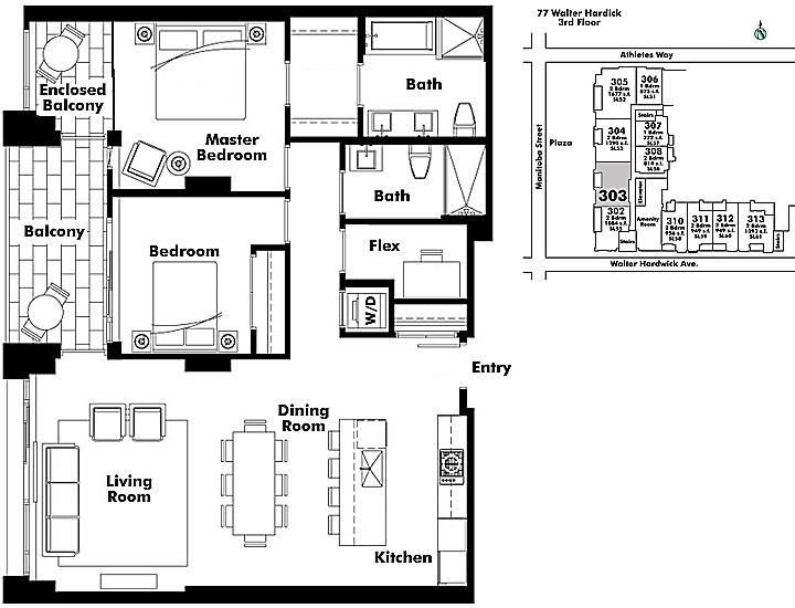 Floor plan 303