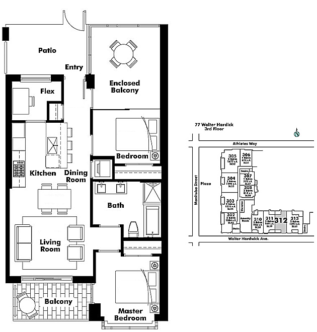 Floor plan 312