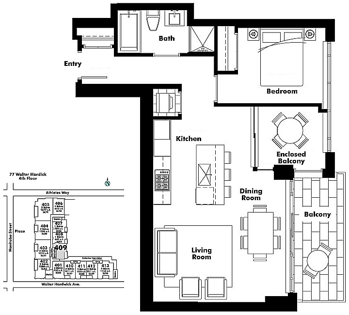 Floor plan 409