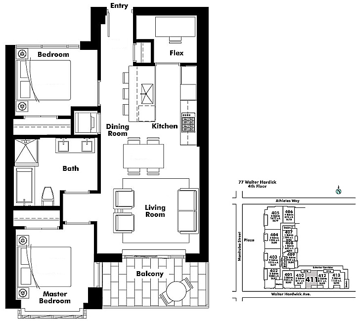 Floor plan 411