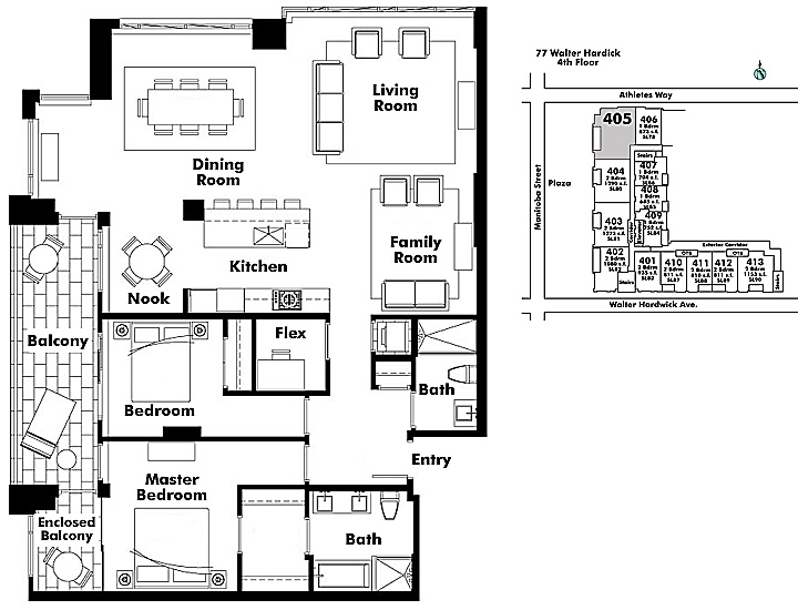 Floor plan 405