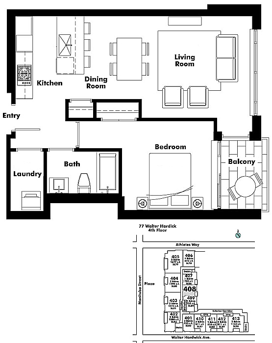 Floor plan 408